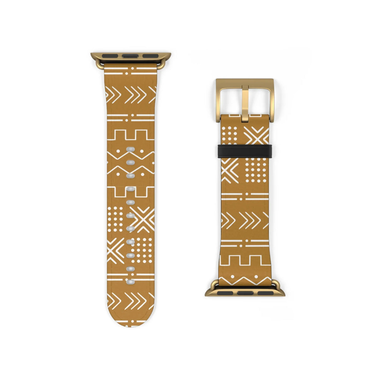 Savanna Ochre Mud Cloth Apple Watch Band - The Global Wanderer