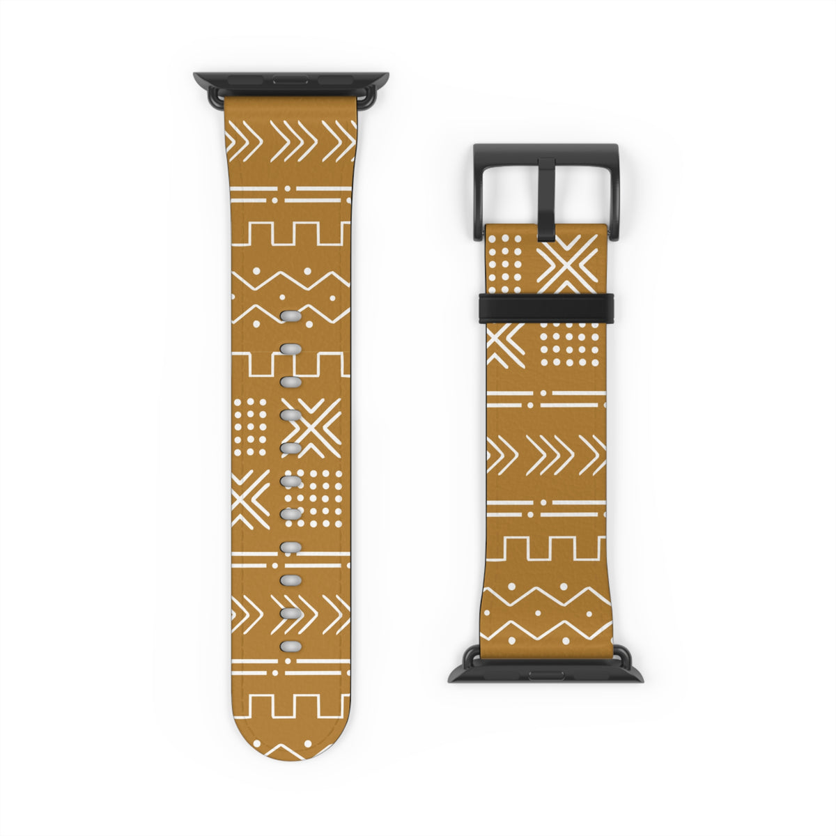 Savanna Ochre Mud Cloth Apple Watch Band - The Global Wanderer