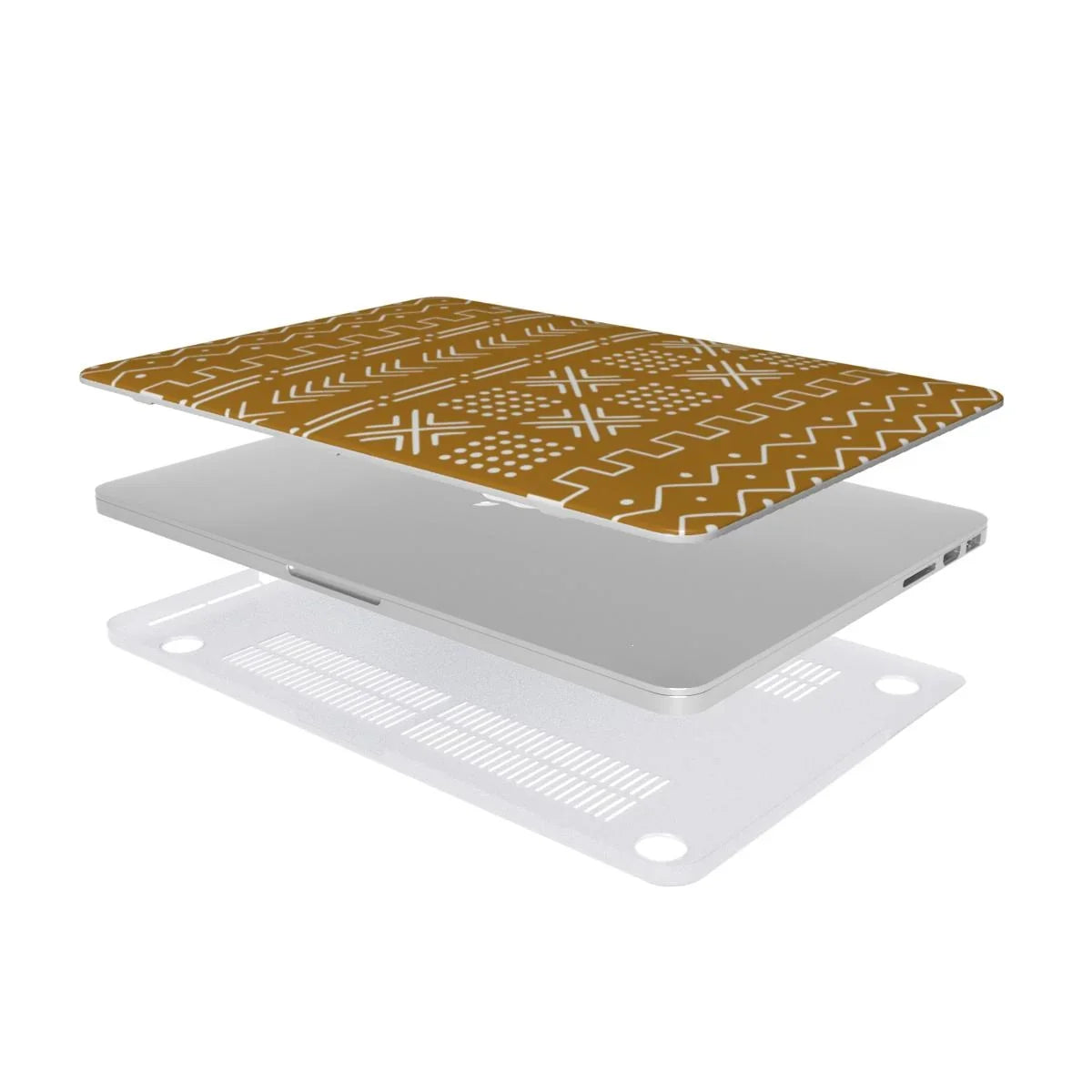 Savanna Ochre Mud Cloth MacBook Case - The Global Wanderer