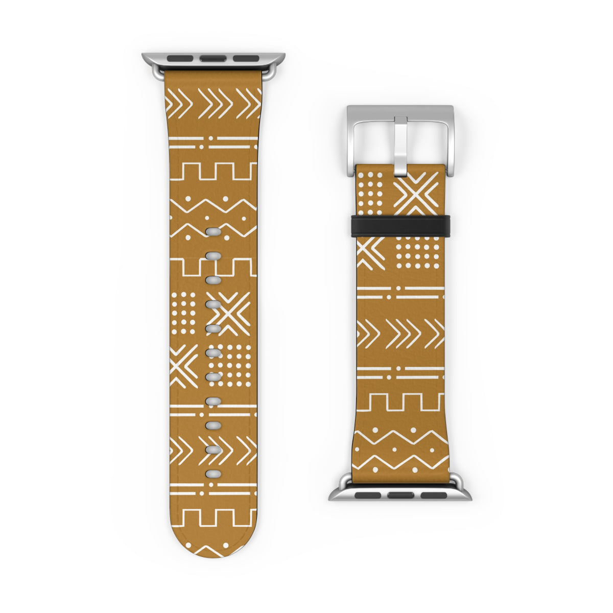Savanna Ochre Mud Cloth Apple Watch Band - The Global Wanderer