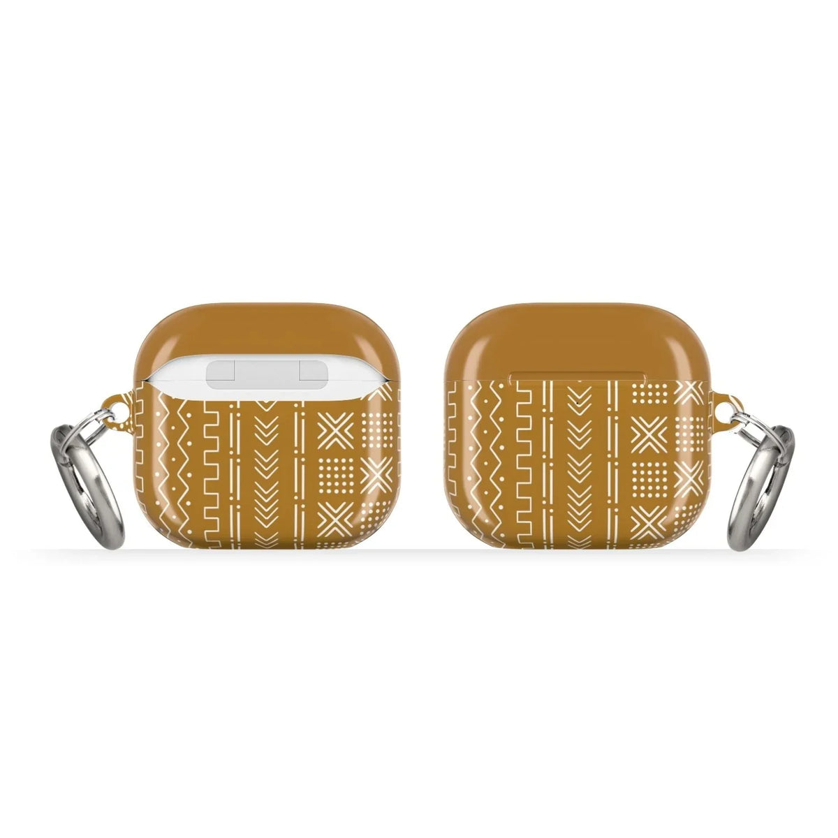 Savanna Ochre Mud Cloth AirPods 4 Case - The Global Wanderer