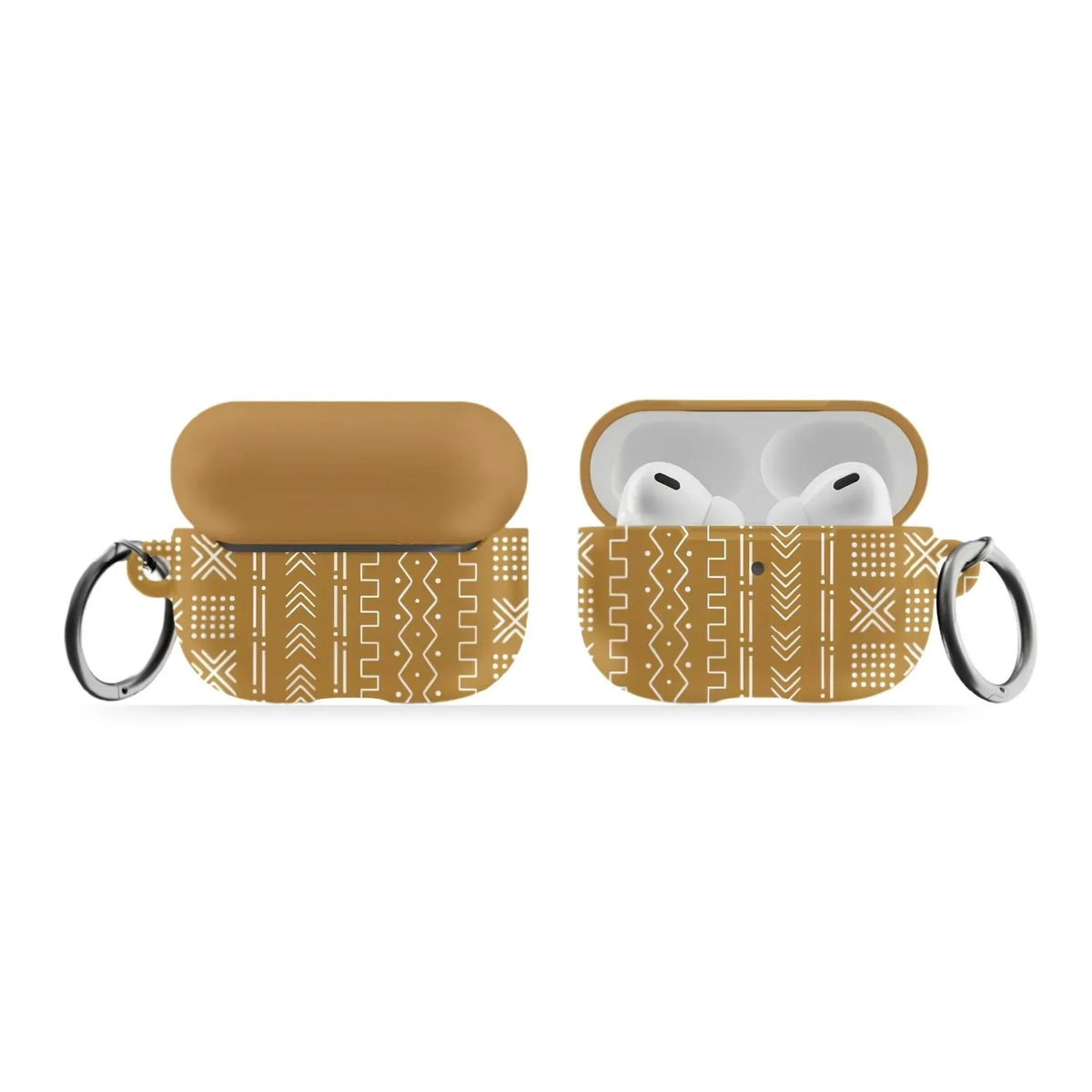 Savanna Ochre Mud Cloth AirPods Pro Case - The Global Wanderer