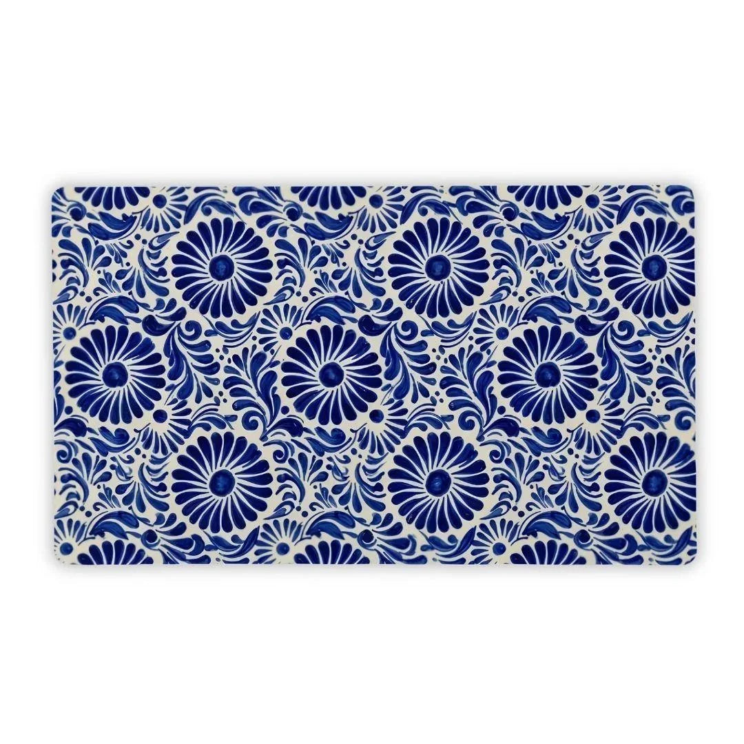 Atlixco Talavera Tile Desk Mat - The Global Wanderer