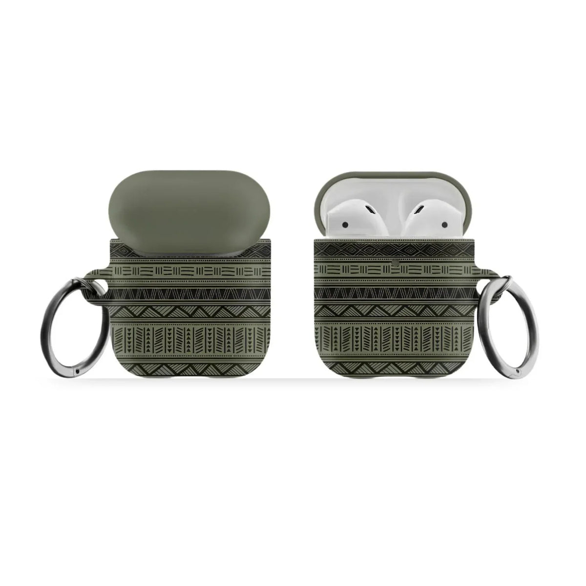 Dark Green African Blanket AirPods Case - The Global Wanderer