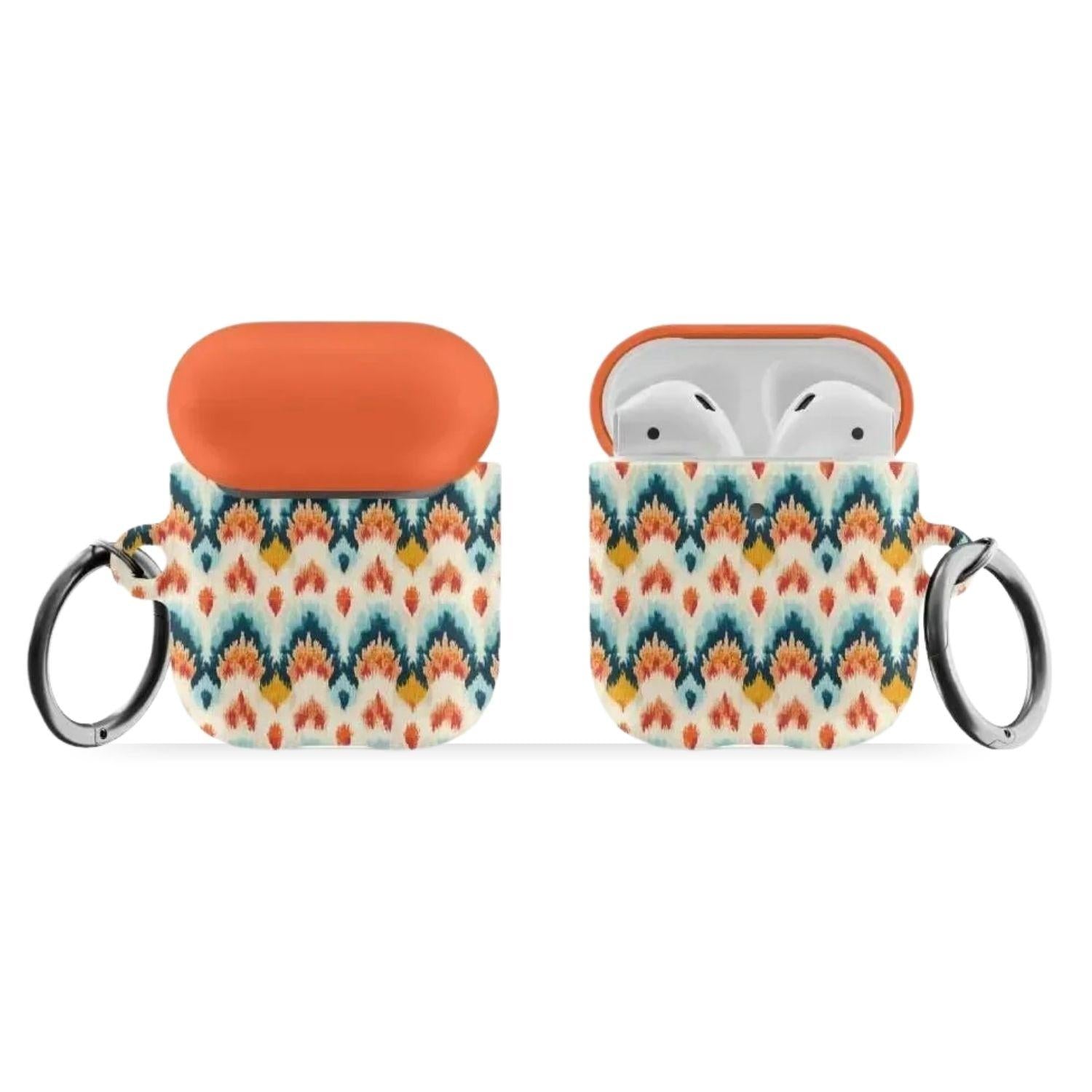 Denpasar Sunrise Ikat AirPods Case - The Global Wanderer