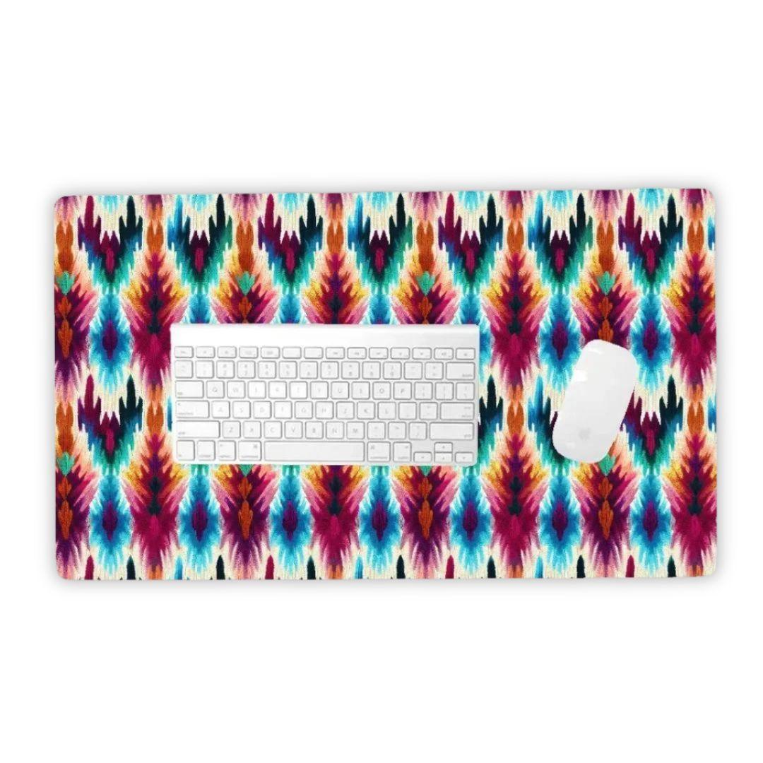 Jakarta Carnival Ikat Desk Mat - The Global Wanderer