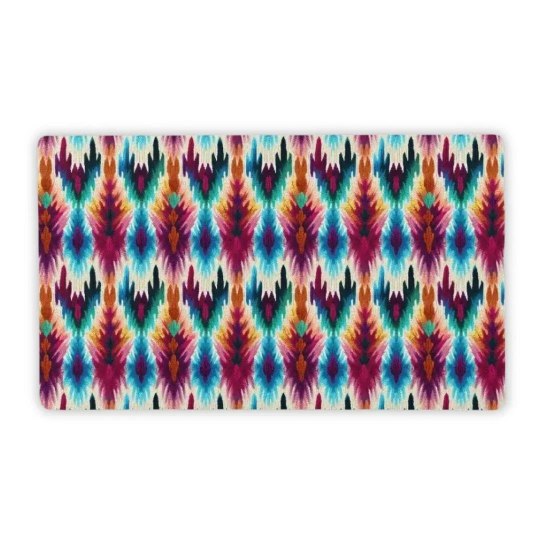 Jakarta Carnival Ikat Desk Mat - The Global Wanderer
