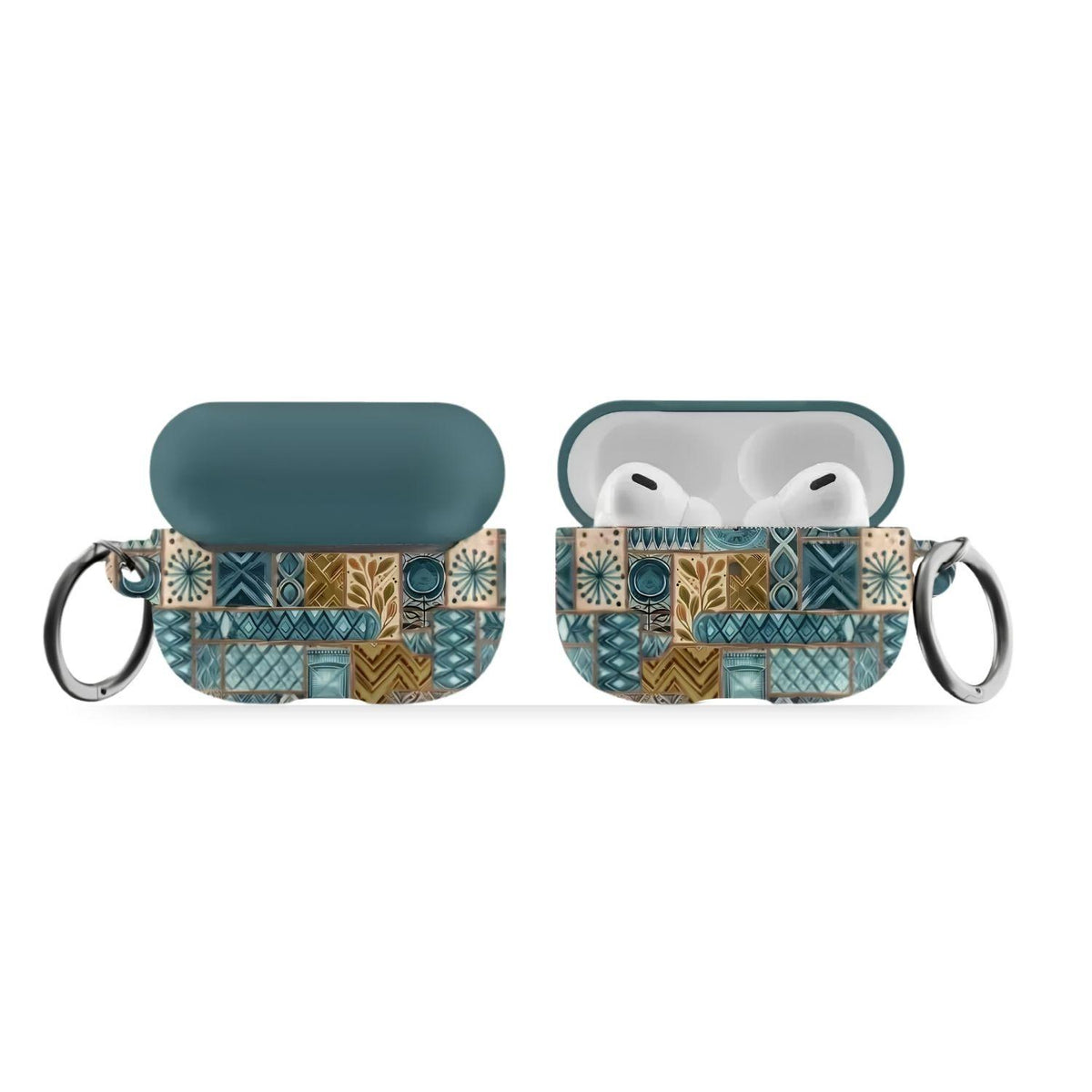 Lagoon Current Tapa Cloth AirPods Pro Case - The Global Wanderer
