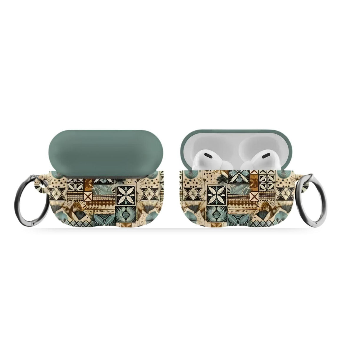 Palm Shadow Tapa Cloth AirPods Pro Case - The Global Wanderer