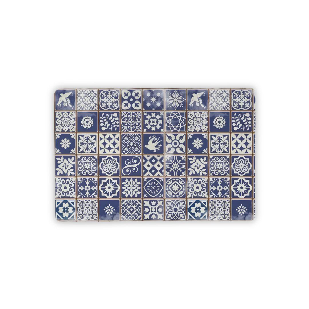 Porto Azul Tile Desk Mat - The Global Wanderer