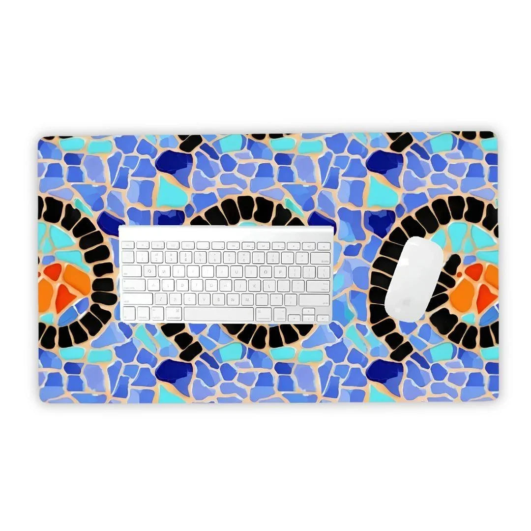 Reus Twirl Mosaic Desk Mat - The Global Wanderer