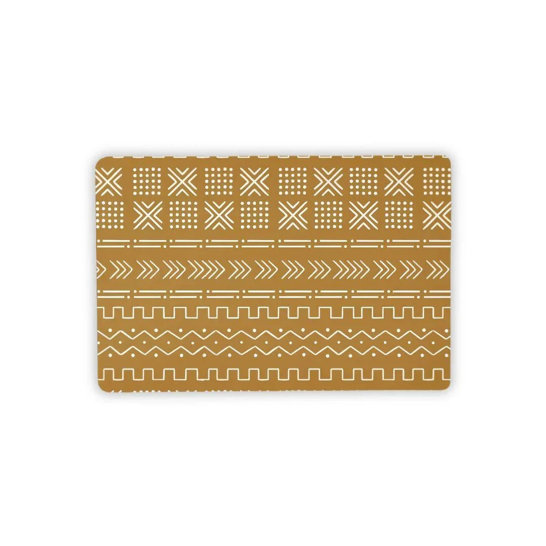 Savanna Ochre Mud Cloth Desk Mat - The Global Wanderer