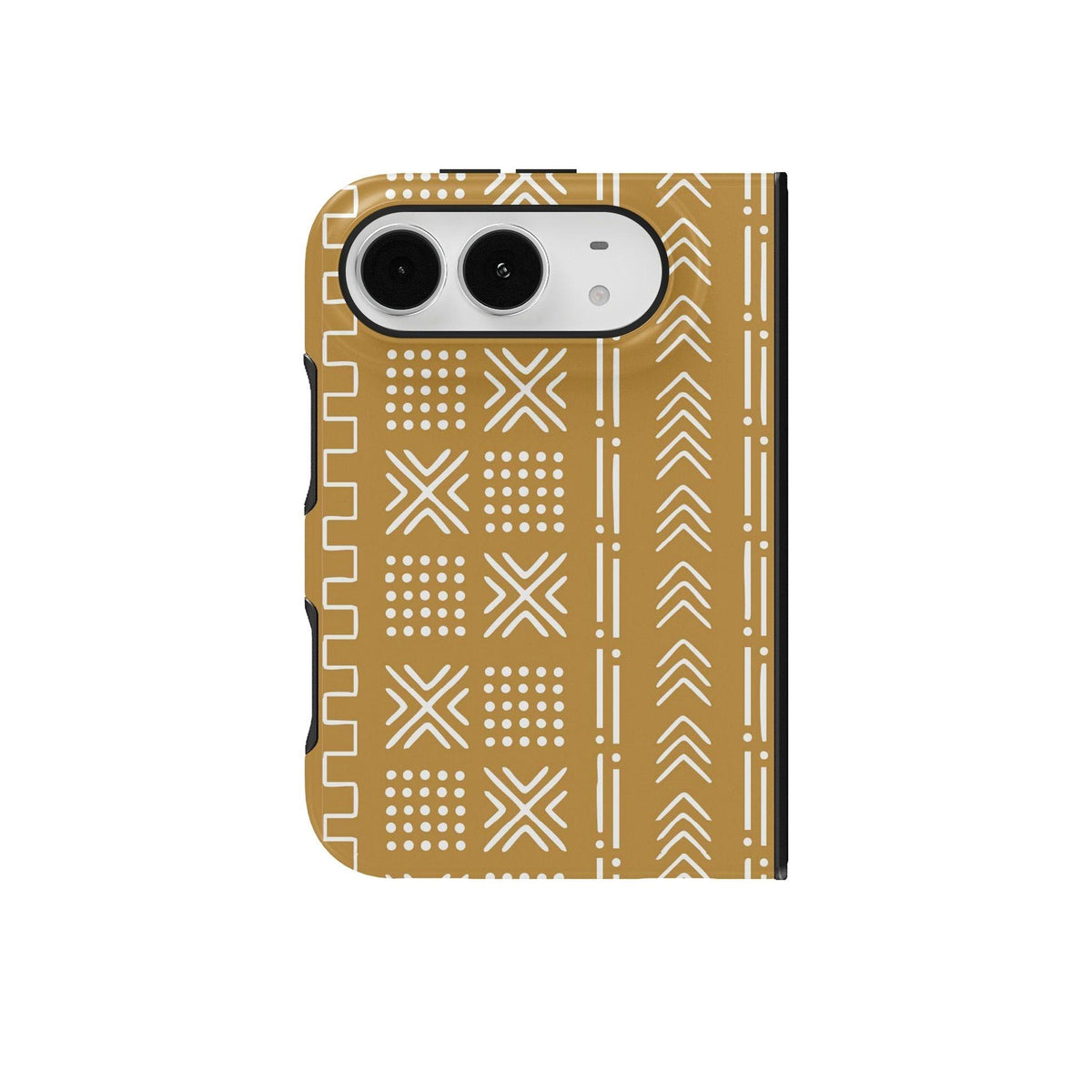 Savanna Ochre Mud Cloth iPhone Duo Case - The Global Wanderer