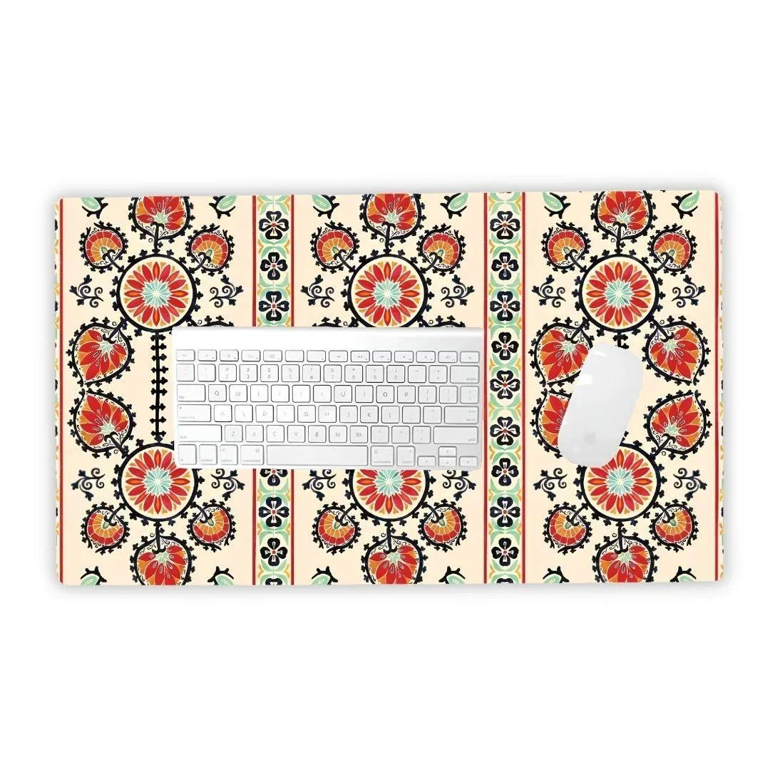 Tashkent Suzani Desk Mat - The Global Wanderer