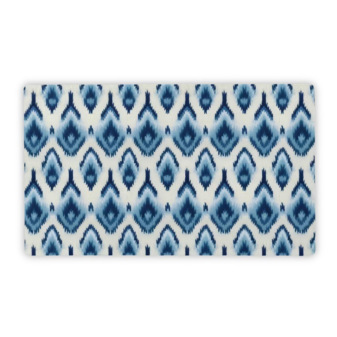 Yogyakarta Indigo Ikat Desk Mat - The Global Wanderer