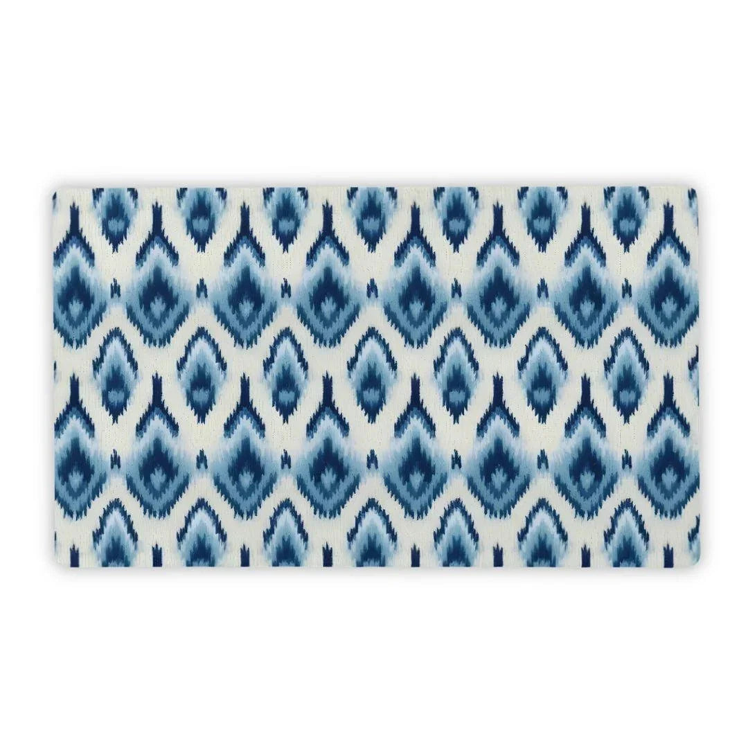 Yogyakarta Indigo Ikat Desk Mat - The Global Wanderer