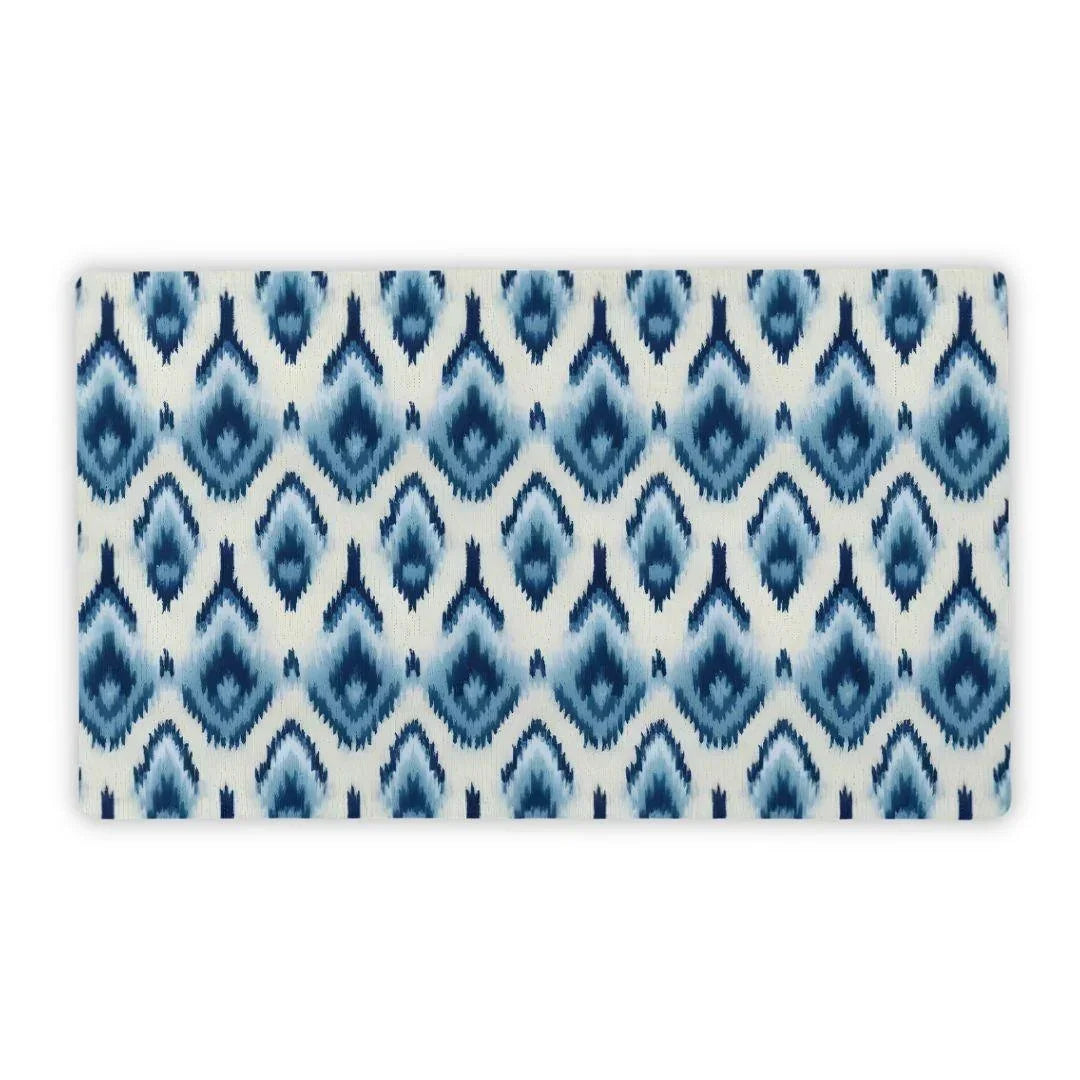 Yogyakarta Indigo Ikat Desk Mat - The Global Wanderer