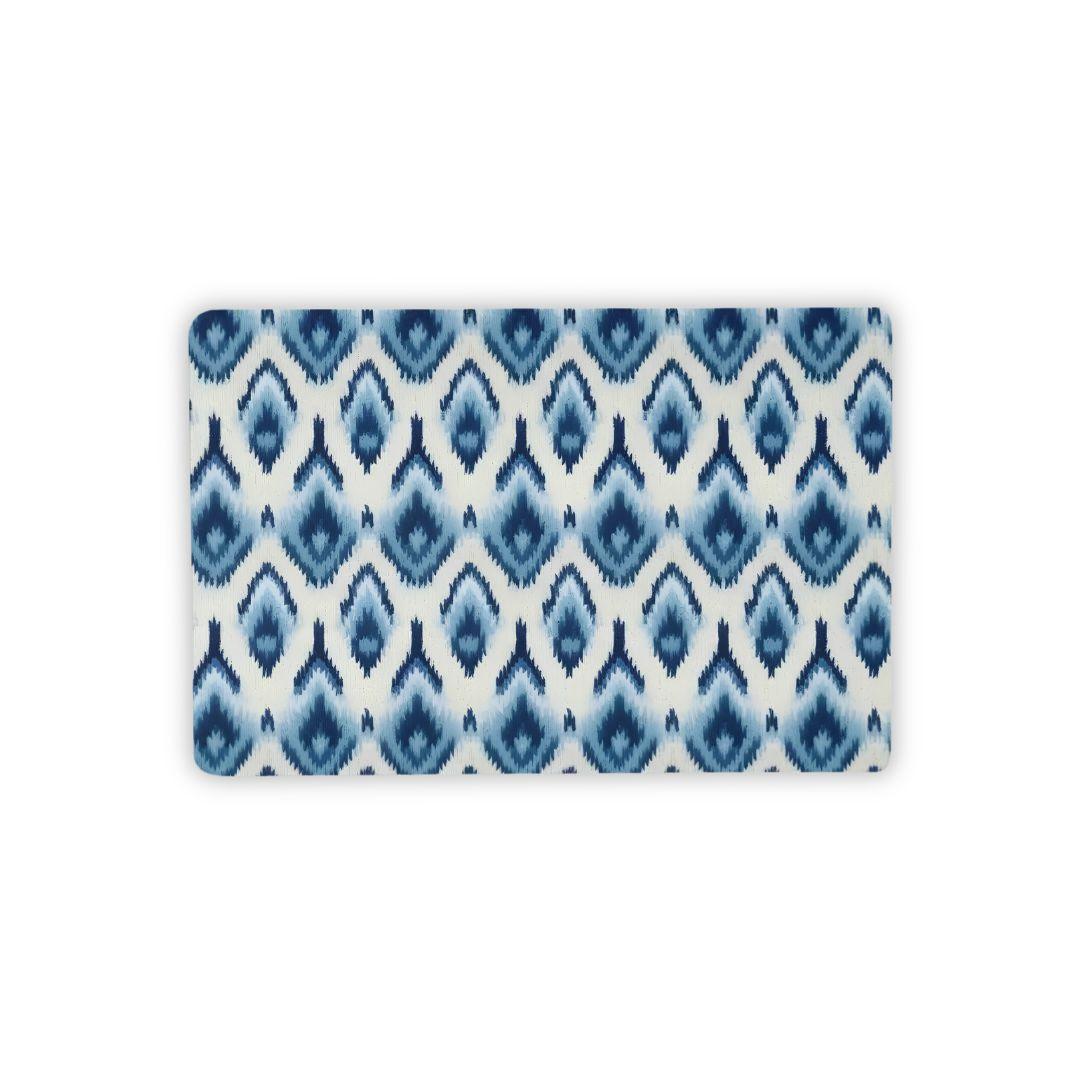 Yogyakarta Indigo Ikat Desk Mat - The Global Wanderer