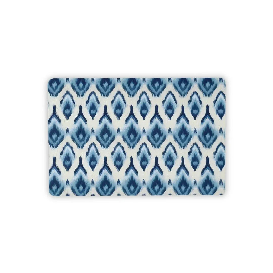 Yogyakarta Indigo Ikat Desk Mat - The Global Wanderer