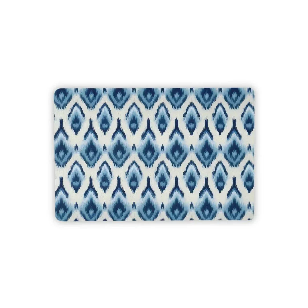 Yogyakarta Indigo Ikat Desk Mat - The Global Wanderer