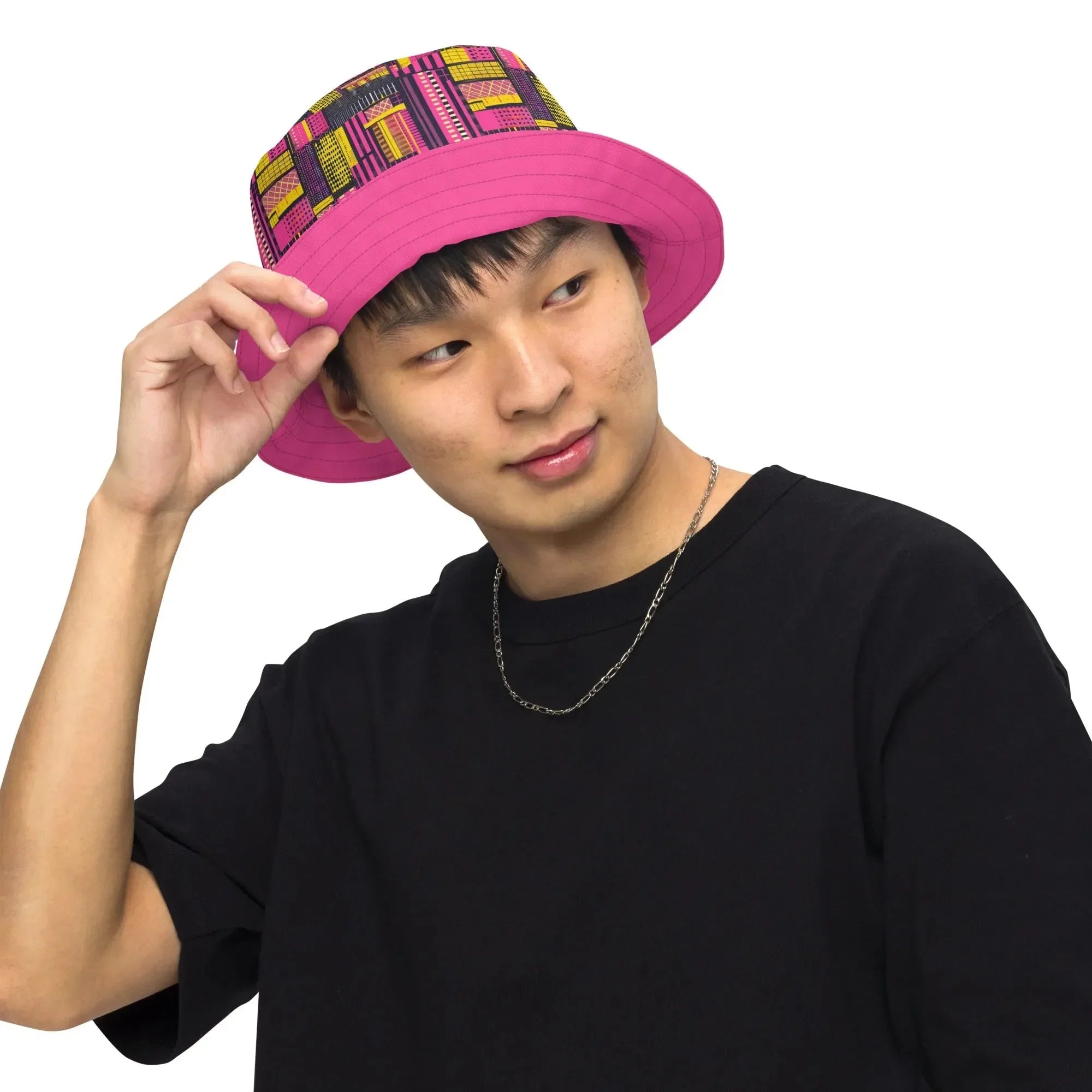 Ghanaian Kente Cloth Reversible Bucket Hat - The Global Wanderer