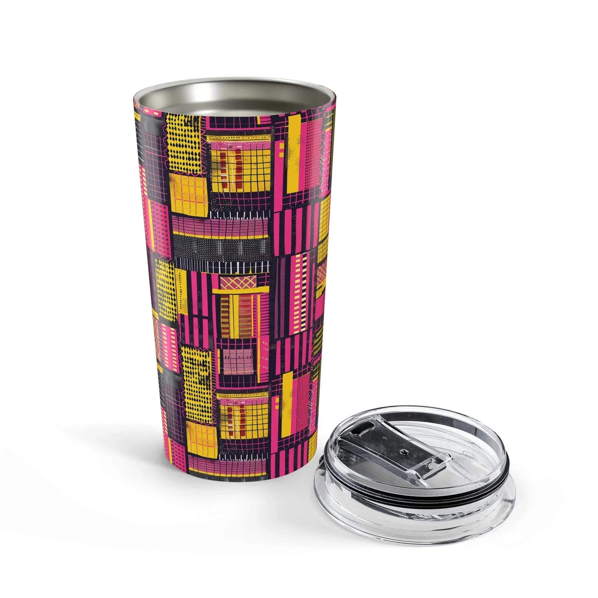 Accra Blush Kente Cloth Tumbler - The Global Wanderer
