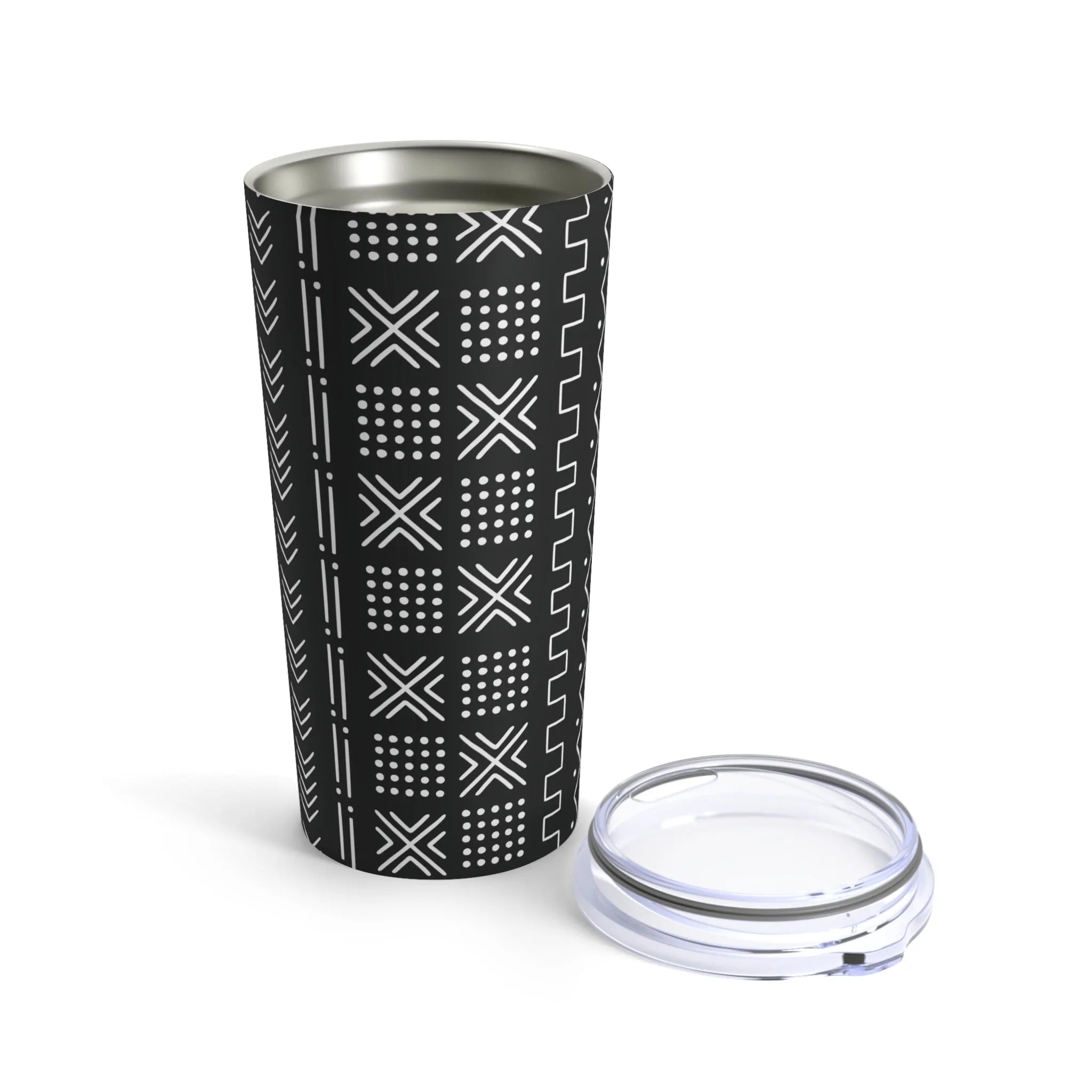 African Mud Cloth Tumbler - The Global Wanderer