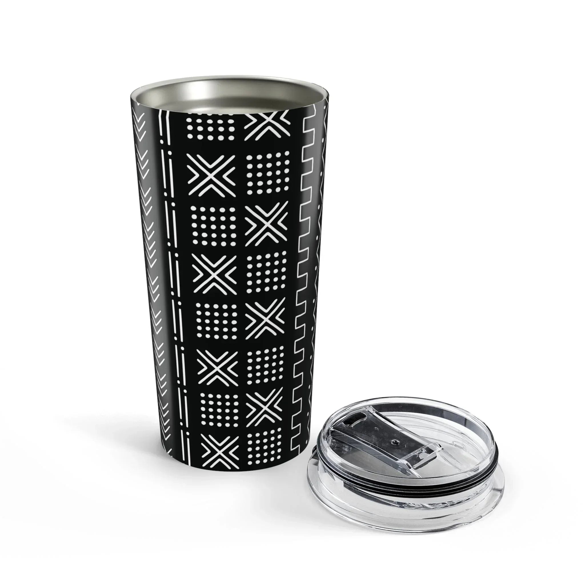 African Mud Cloth Tumbler - The Global Wanderer