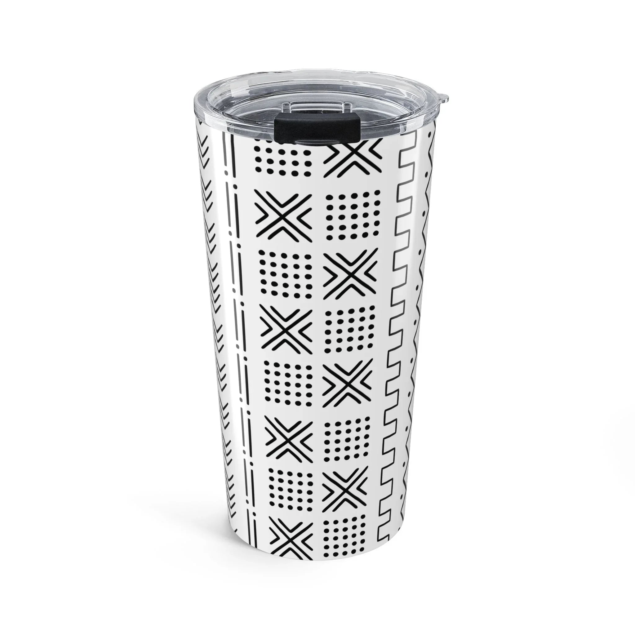 African Mud Cloth Tumbler - The Global Wanderer