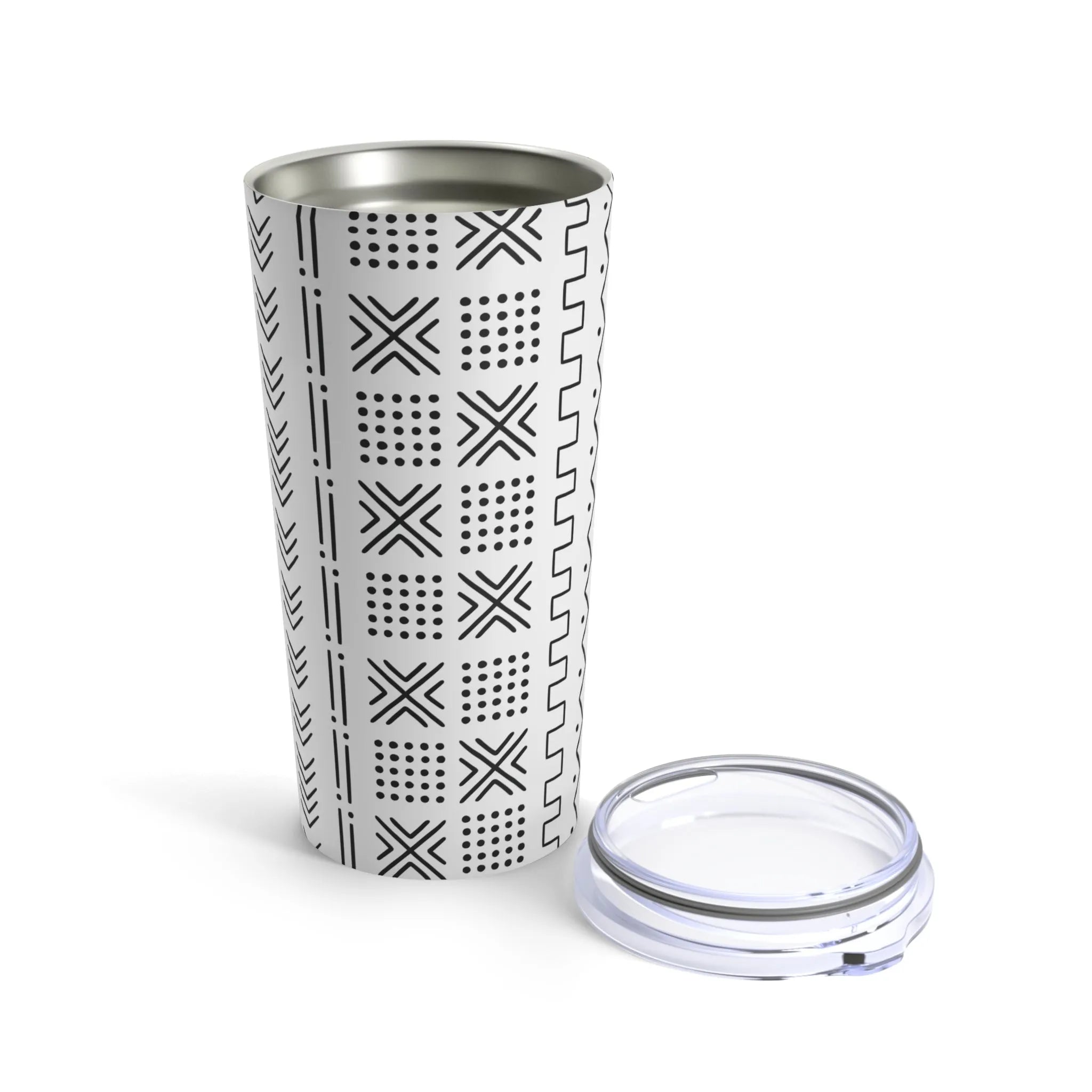 African Mud Cloth Tumbler - The Global Wanderer