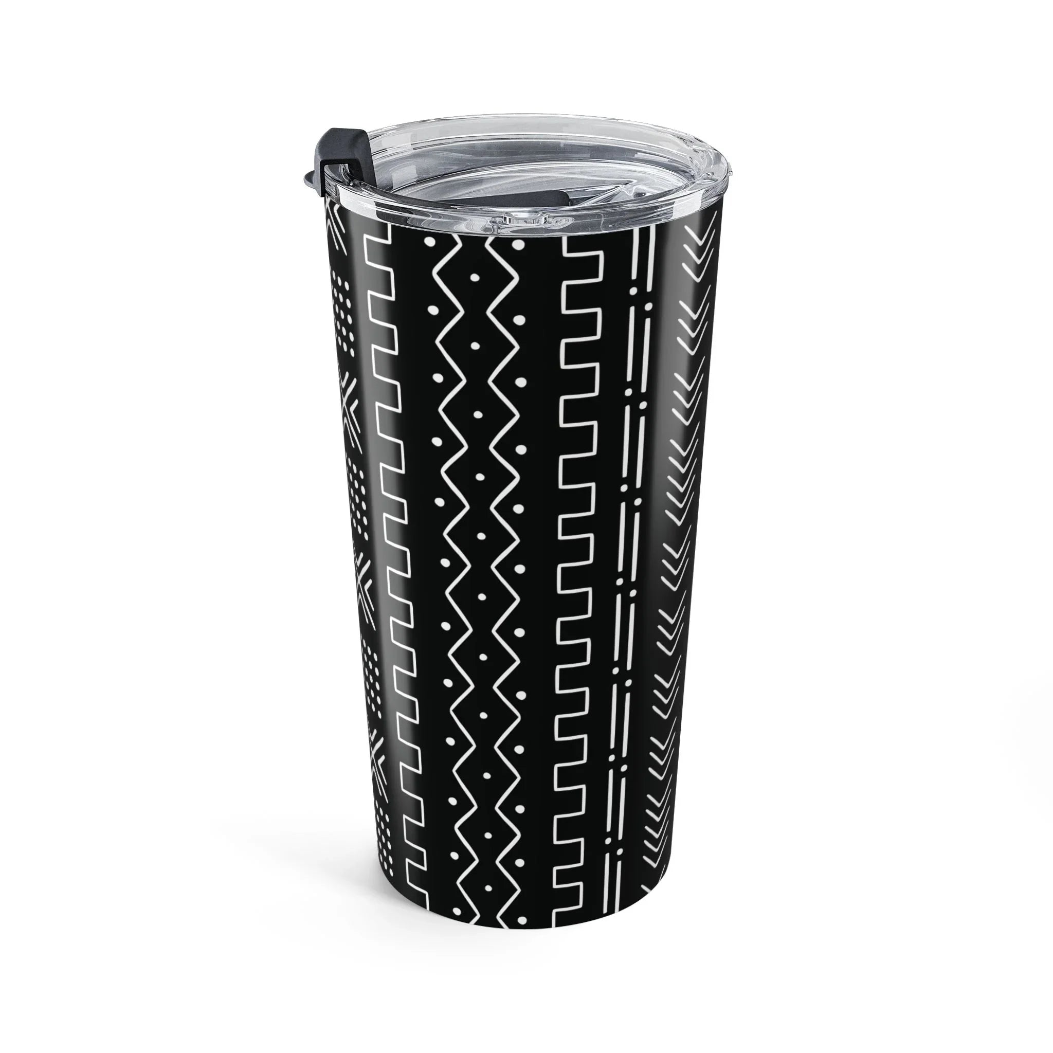 African Mud Cloth Tumbler - The Global Wanderer