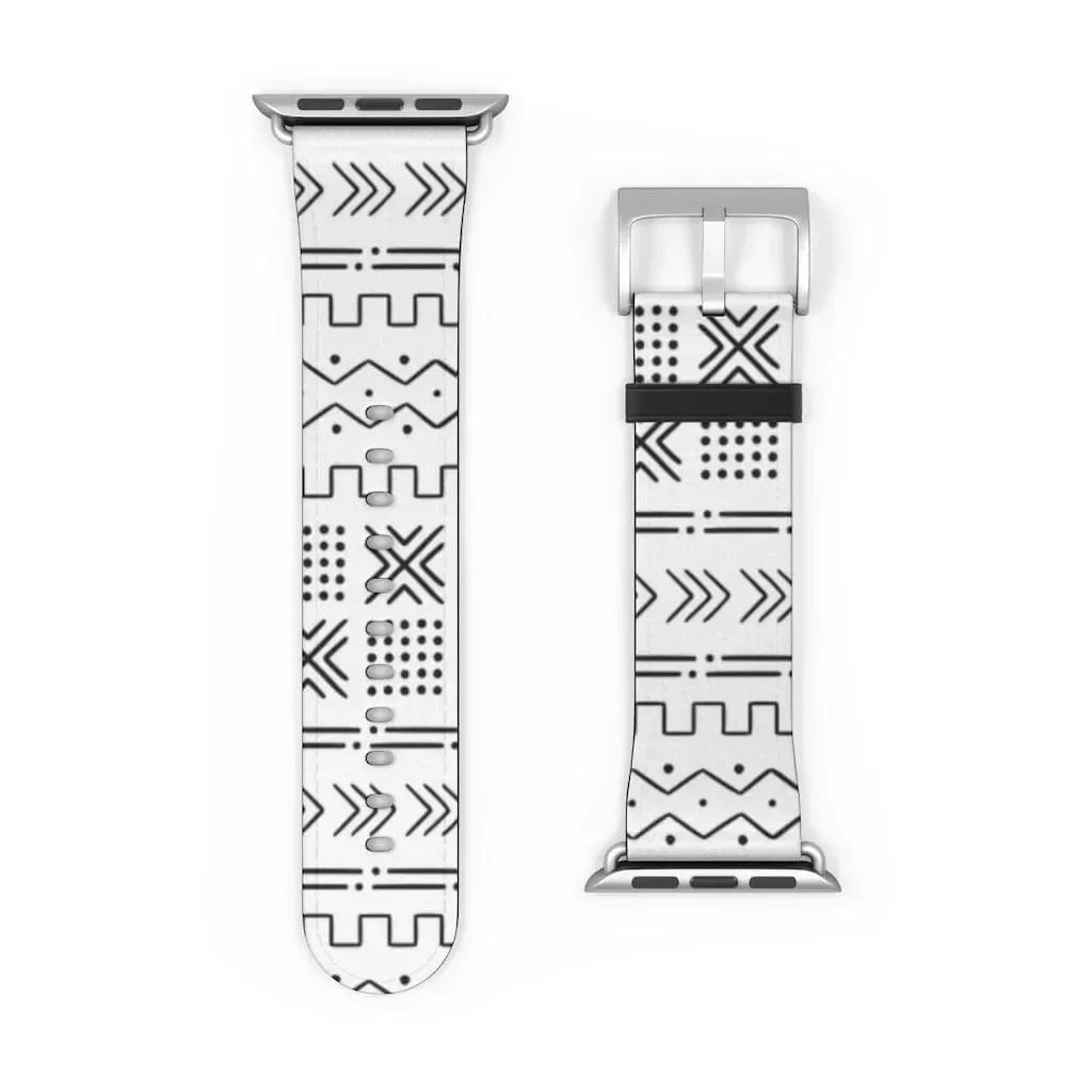 Djenné Ivory Mud Cloth Apple Watch Band - The Global Wanderer