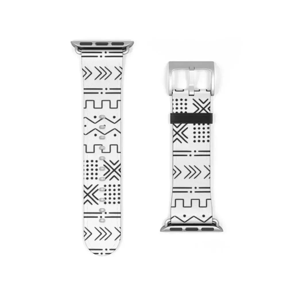 Djenné Ivory Mud Cloth Apple Watch Band - The Global Wanderer