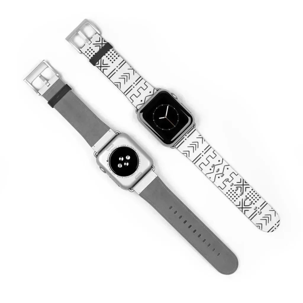 Djenné Ivory Mud Cloth Apple Watch Band - The Global Wanderer