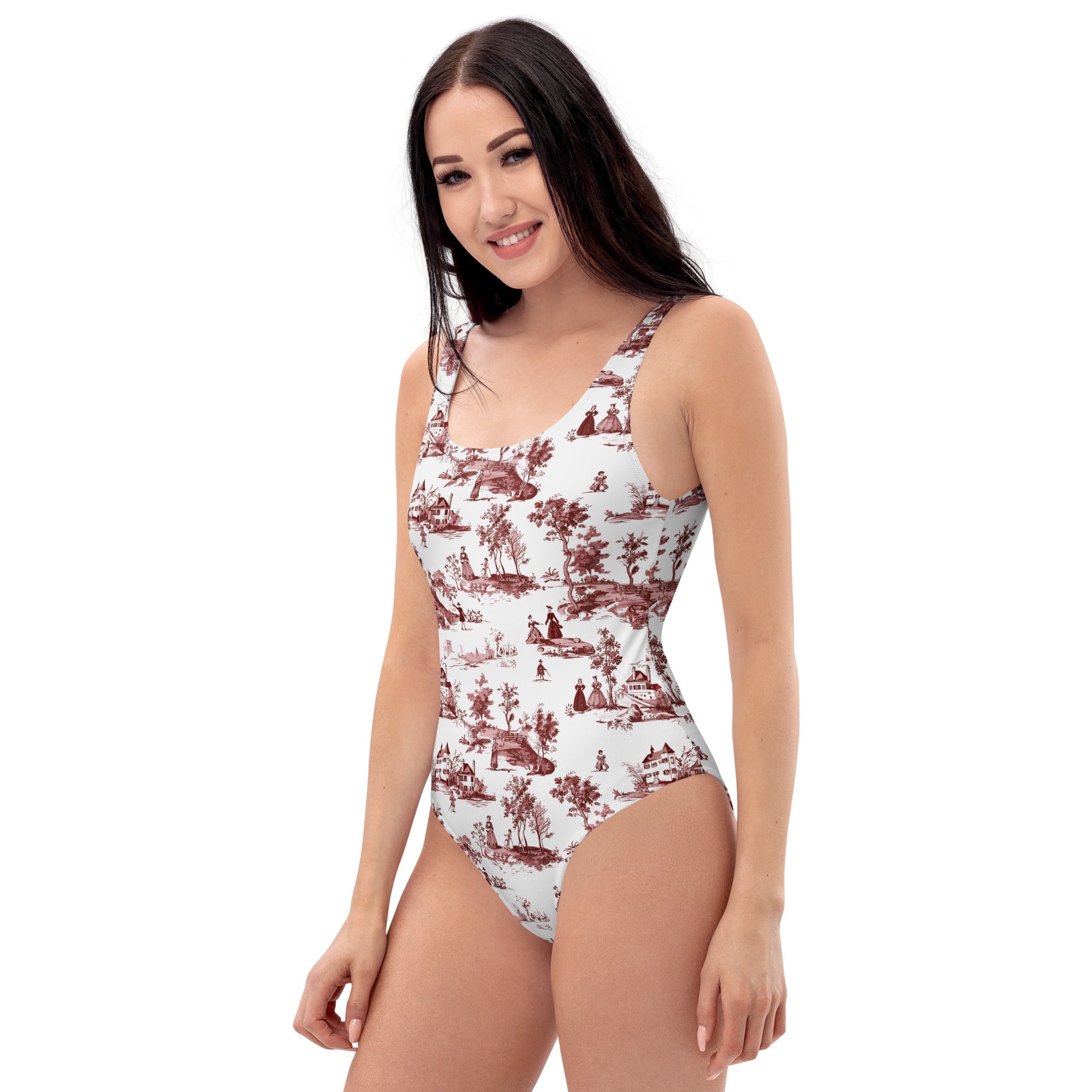 Toile de Rouen One-Piece Swimsuit - The Global Wanderer