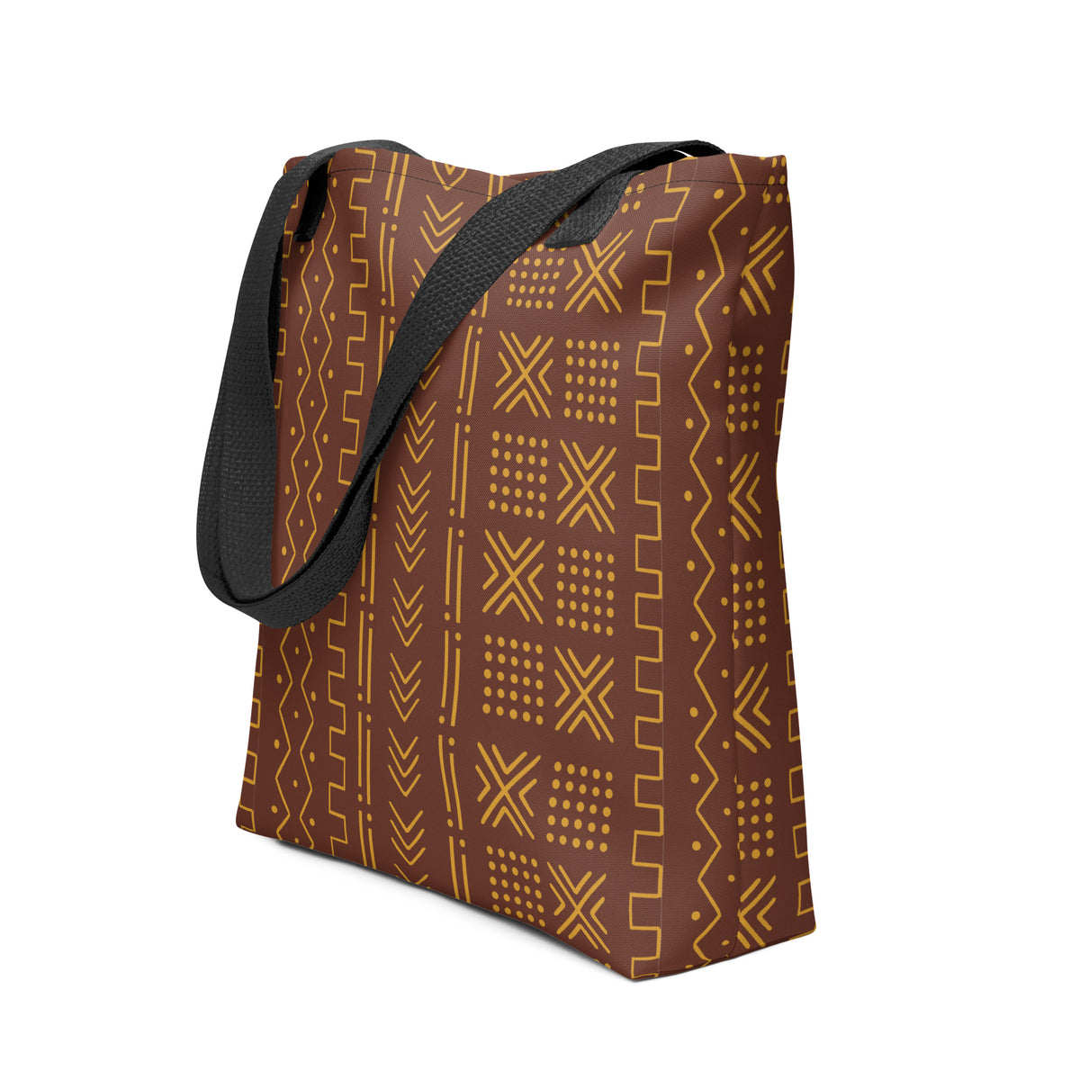 Ségou Clay Mud Cloth Tote Bag - The Global Wanderer