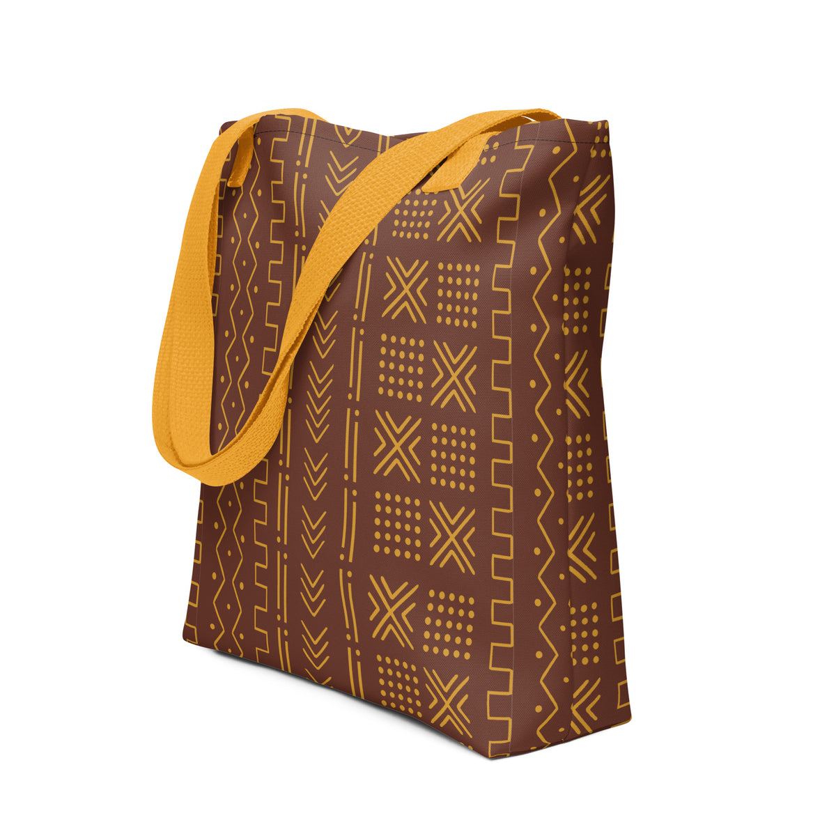Ségou Clay Mud Cloth Tote Bag - The Global Wanderer