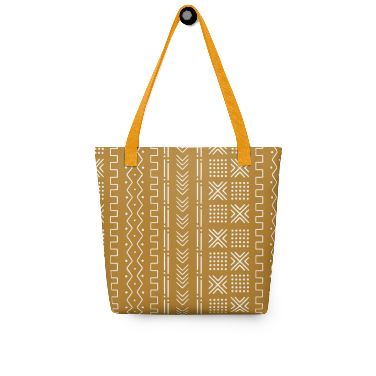 Savanna Ochre Mud Cloth Tote Bag - The Global Wanderer