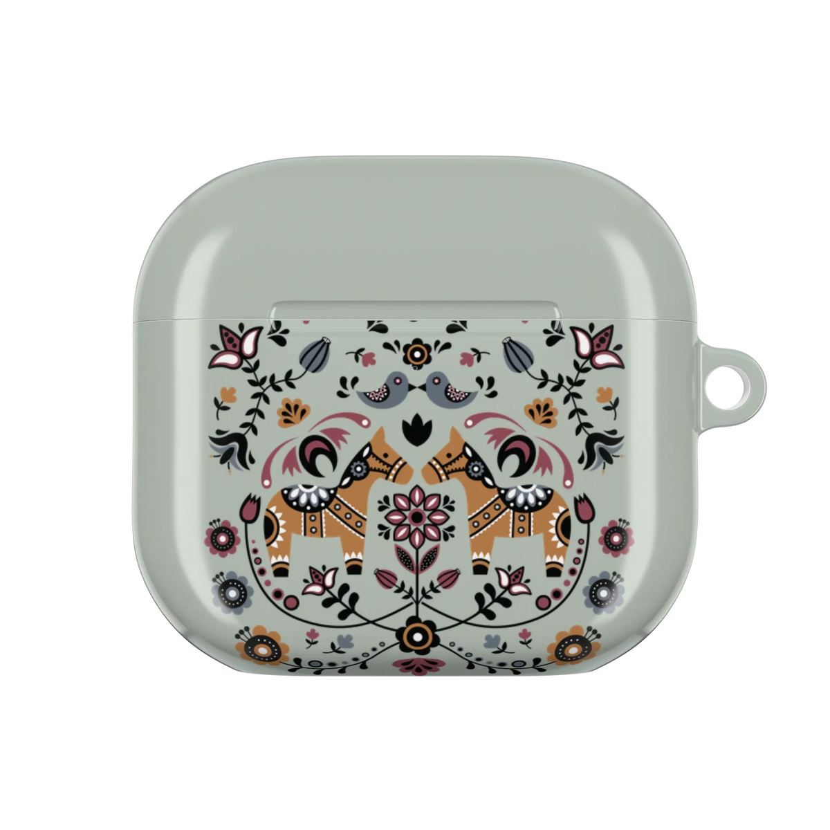 Ängsvisa Dala Horse AirPods 4 Case - The Global Wanderer