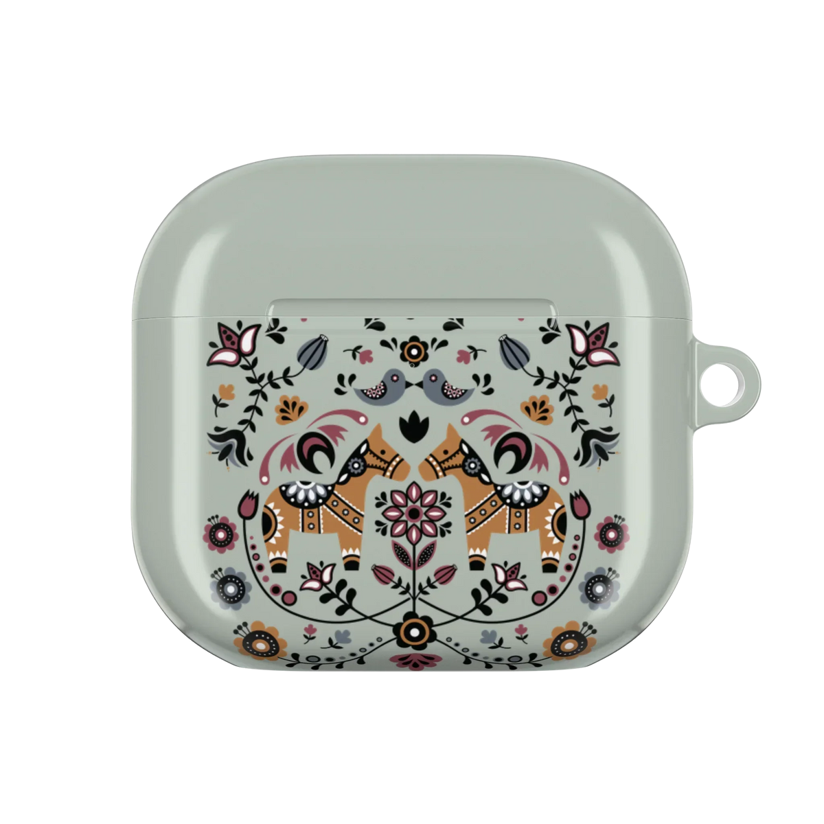 Ängsvisa Dala Horse AirPods 4 Case - The Global Wanderer