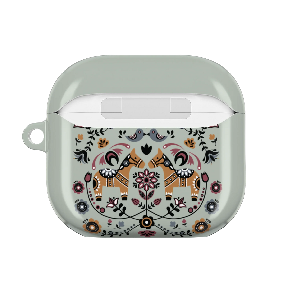 Ängsvisa Dala Horse AirPods 4 Case - The Global Wanderer