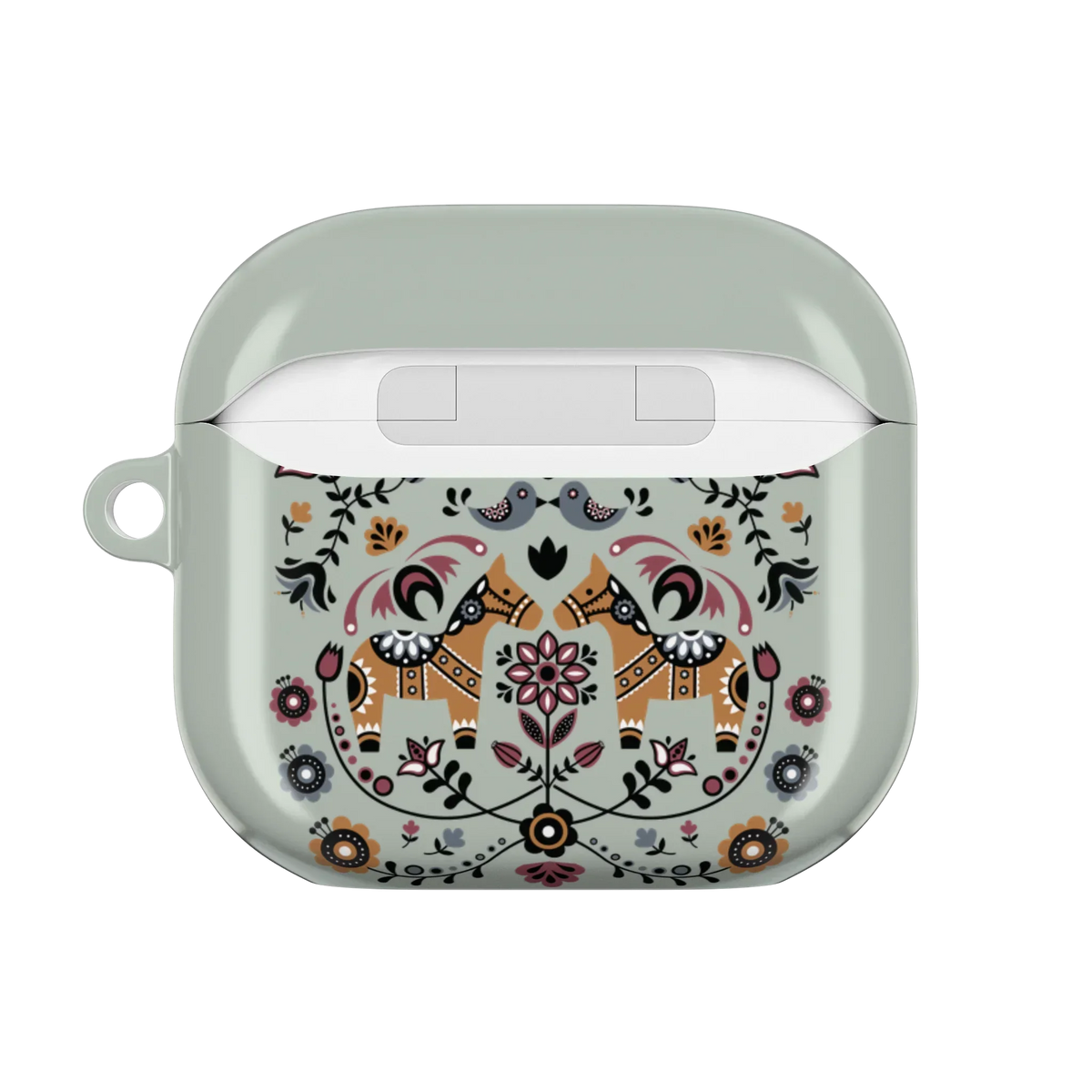Ängsvisa Dala Horse AirPods 4 Case - The Global Wanderer
