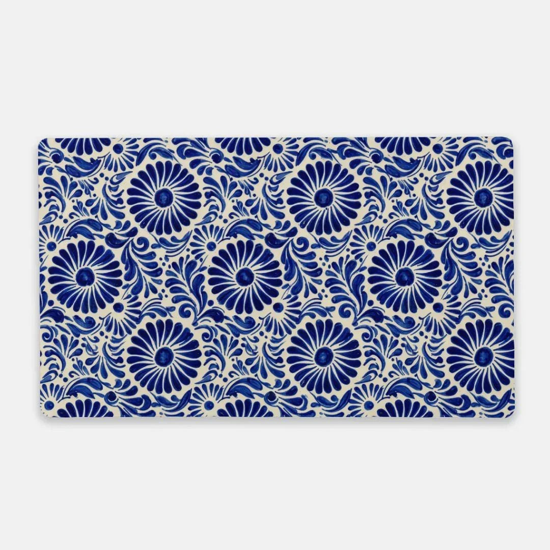 Atlixco Talavera Tile Desk Mat - The Global Wanderer