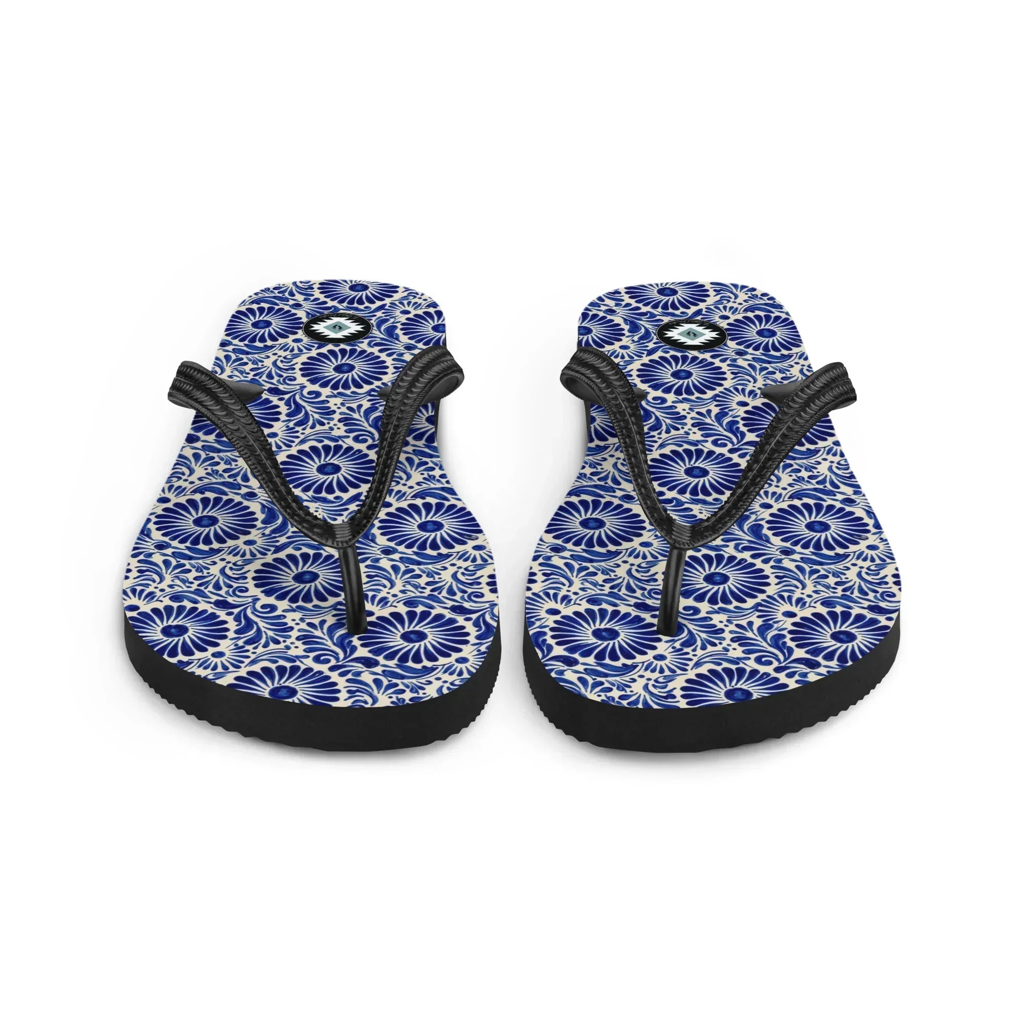 Atlixco Talavera Tile Flip Flops - The Global Wanderer