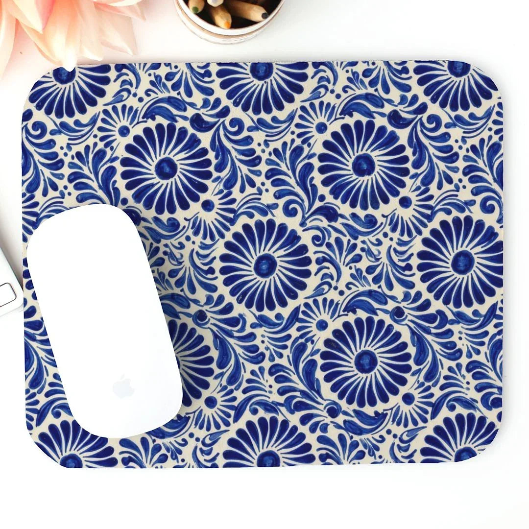 Atlixco Talavera Tile Mouse Pad - The Global Wanderer
