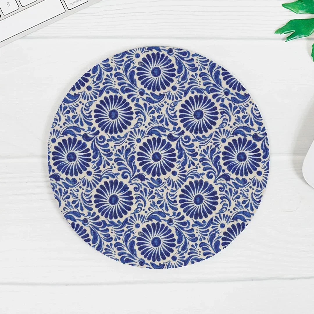 Atlixco Talavera Tile Mouse Pad - The Global Wanderer