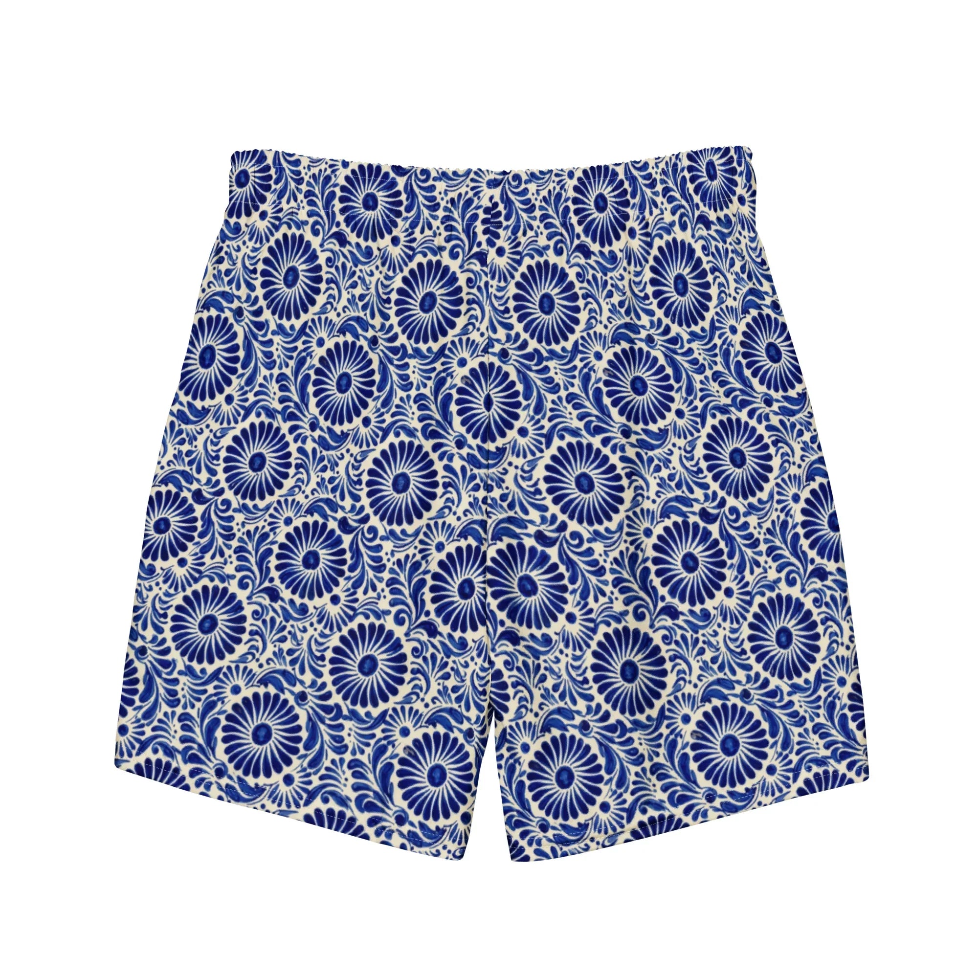 Atlixco Talavera Tile Recycled Swim Trunks - The Global Wanderer