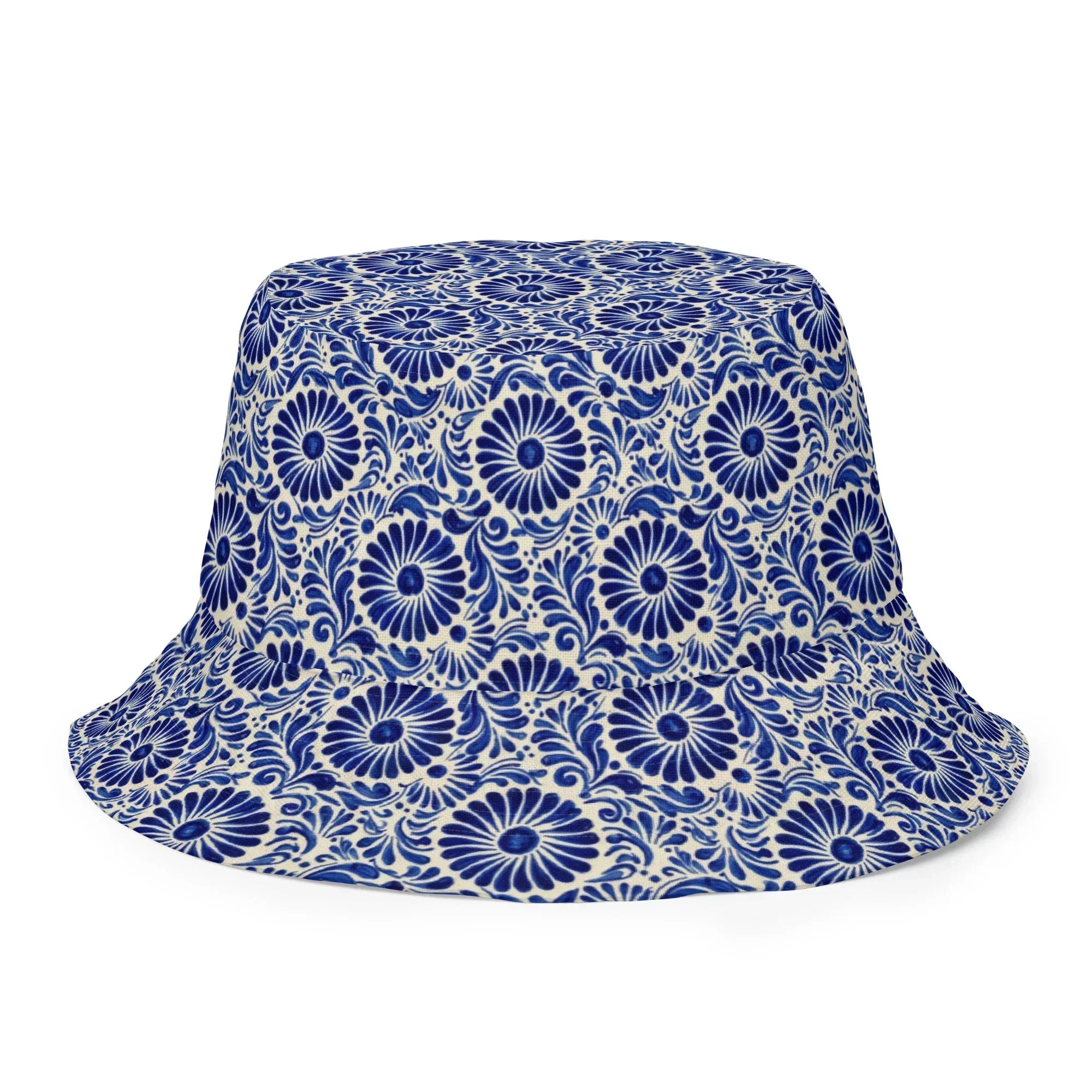Atlixco Talavera Tile Reversible Bucket Hat - The Global Wanderer