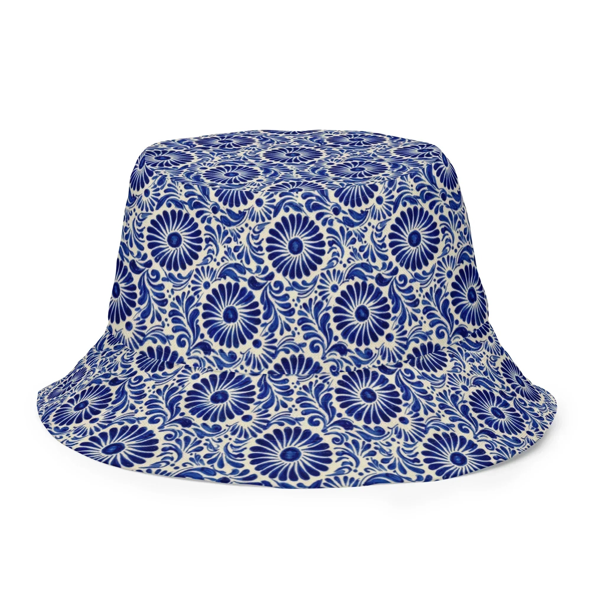 Atlixco Talavera Tile Reversible Bucket Hat - The Global Wanderer