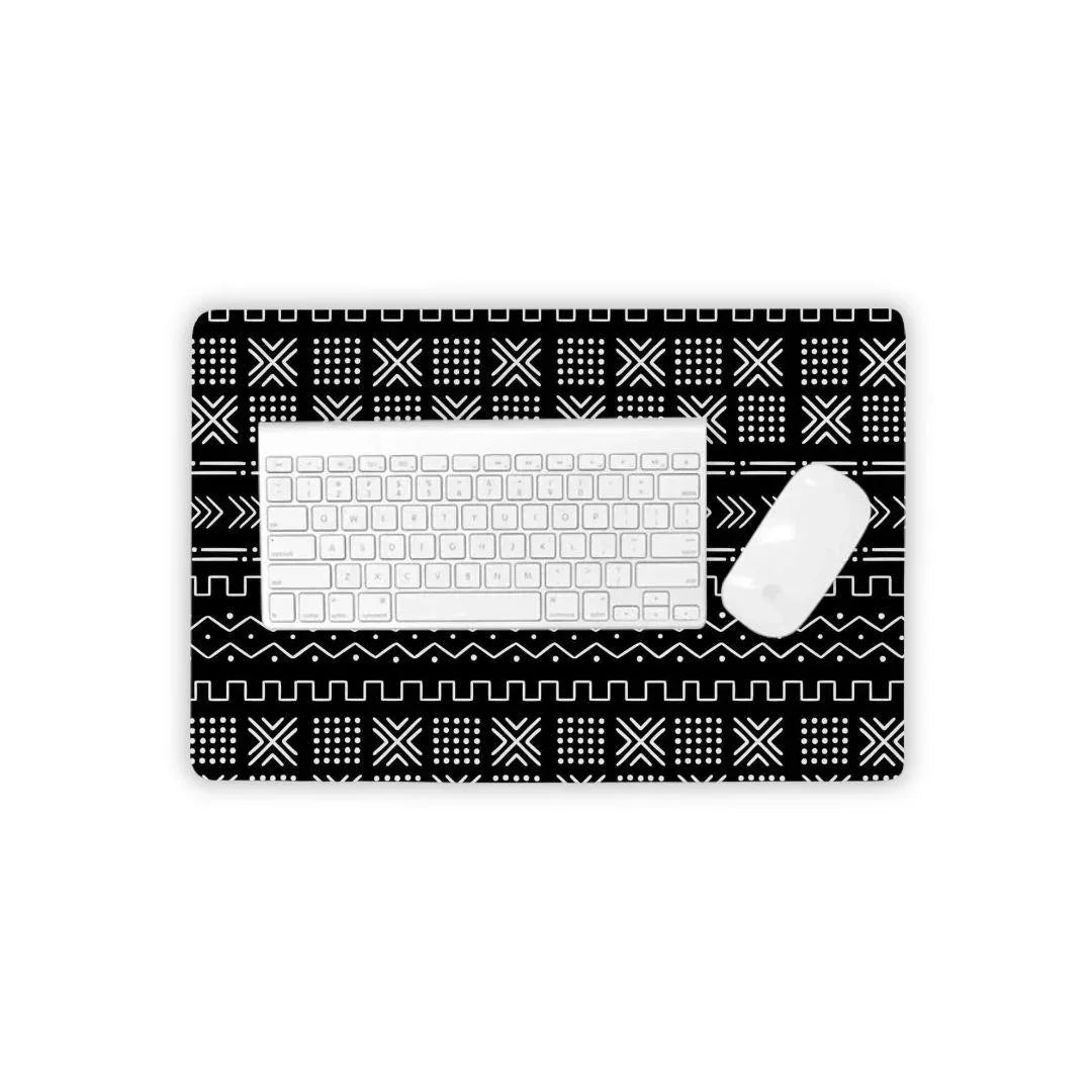 Bamako Night Mud Cloth Desk Mat - The Global Wanderer